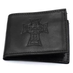 DOGTOWN Cross Logo Leather Wallet- Black
