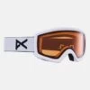 ANON Helix 2.0 Non Mirror Goggles - White W/ Amber