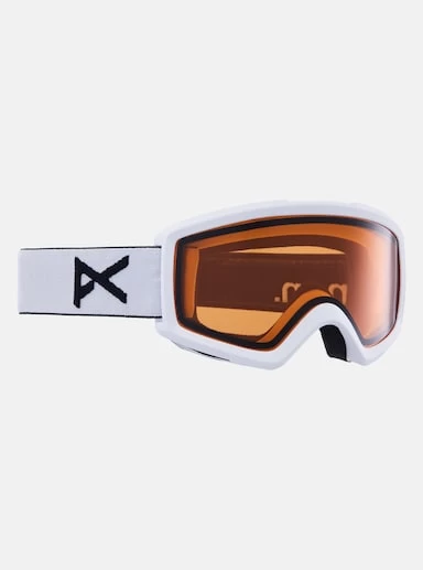 ANON Helix 2.0 Non Mirror Goggles - White W/ Amber