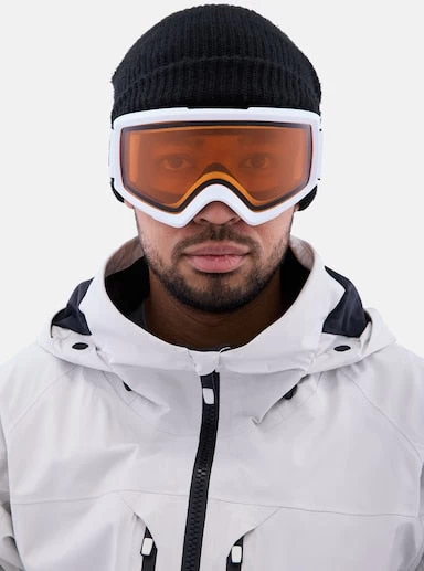 ANON Helix 2.0 Non Mirror Goggles - White W/ Amber - Image 2