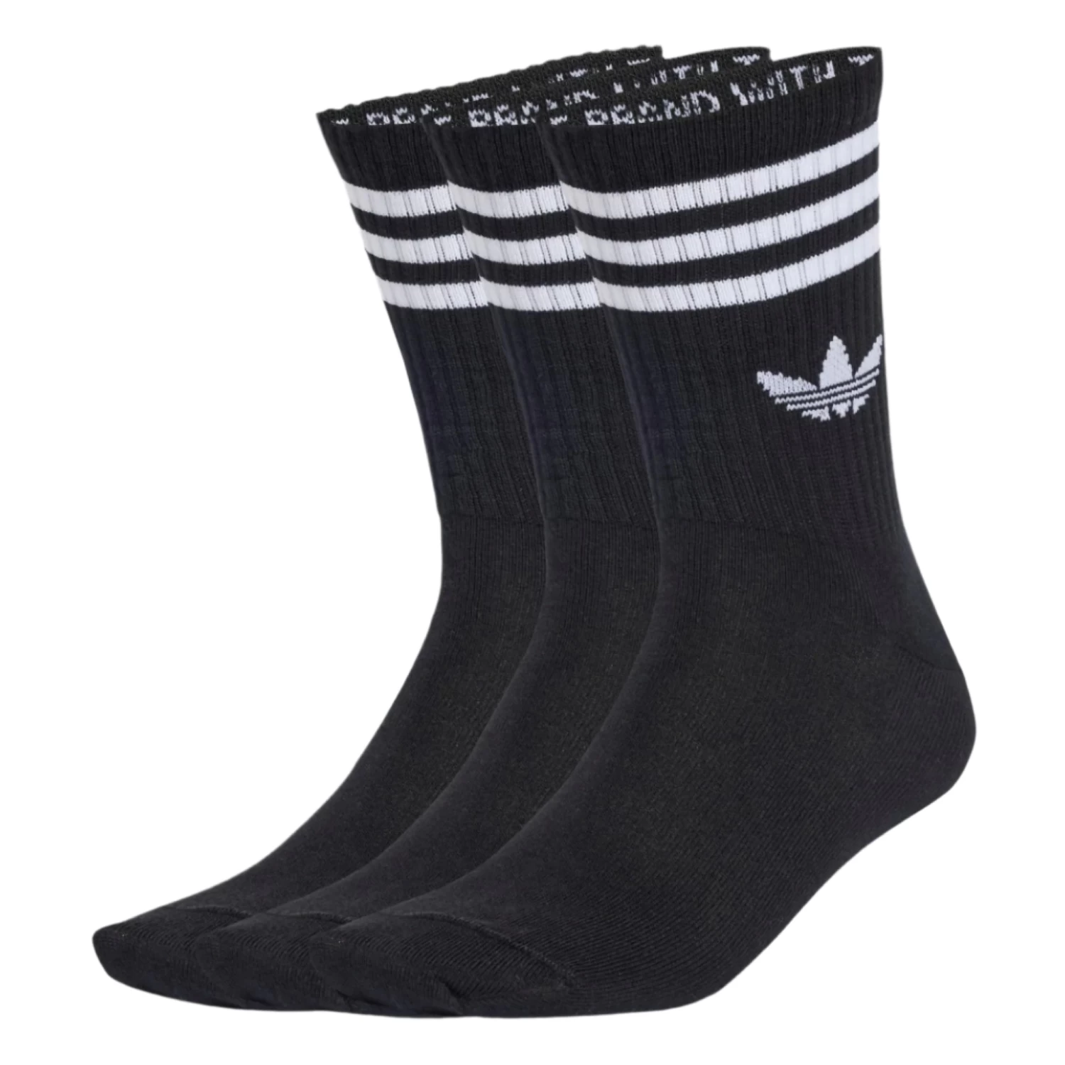 Adidas 3-Stripes Crew Sock 3 Pair - Black