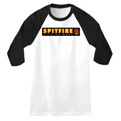 SPITFIRE Raglan LS Tee Mens - White/Black