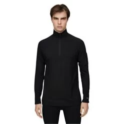 LE BENT Core Midweight 1/4 Zip Thermal Top - Mens - Black