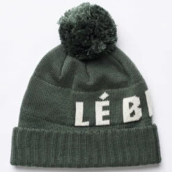 Le Bent Logo Pom Pom Beanie - Olive