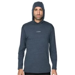 LE BENT Feathertop Ultralight Hooded Thermal Top - Mens - Twilight Blue