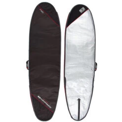 OCEAN AND EARTH Compact Day Longboard Cover - Black/Red