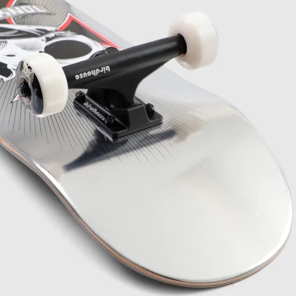 BIRDHOUSE Tony Hawk Skull L3 Skateboard - Chrome - 8.2 - Image 2