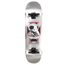 BIRDHOUSE Tony Hawk Skull L3 Skateboard - Chrome - 8.2