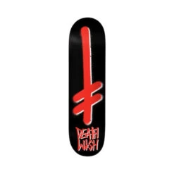 DEATHWISH OG Gang Logo Skateboard Deck - Black / Red - 8.25