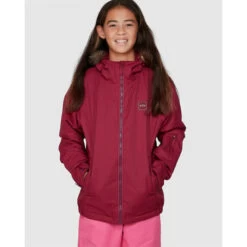 Billabong Girls Sula Jacket - Ruby Wine