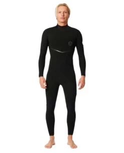 Rip Curl E Bomb Back Zip 32GB Mens Steamer - Black