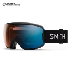SMITH Moment Goggles - Black W/ Photochromic Pro Blue Mirror
