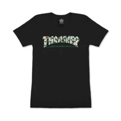 Thrasher Roses Logo Womens Tee - Black